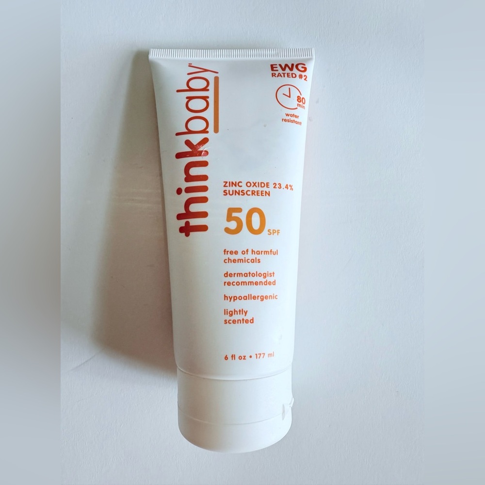 Thinkbaby Sunscreen Safe Product for Baby SPF 50 Plus Zinc Oxide Hypoallergenic